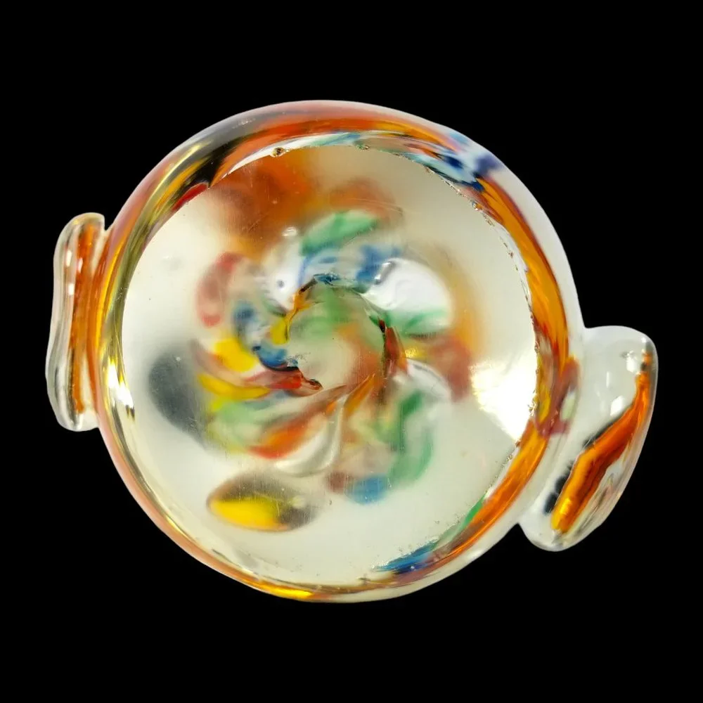 Colorful Murano Italy Blown Art Glass Rooster Paperweight Anamorphic  Figurine - Picture 5 of 12